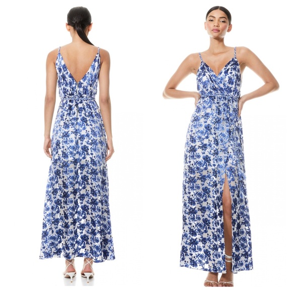 ALICE + OLIVIA Samantha Belted Floral Maxi Dress - Picture 4 of 12